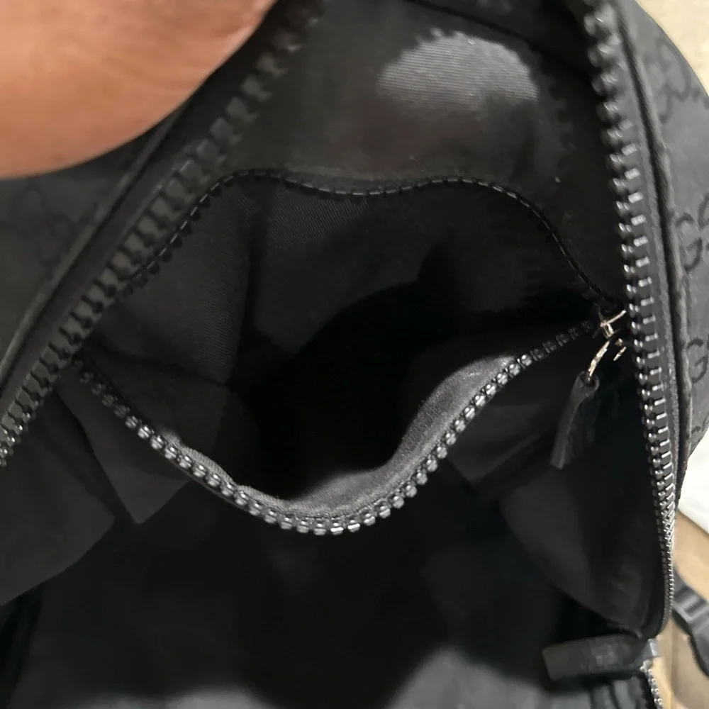 Authentic Gucci Monogram Black Backpack - Picture 6 of 10